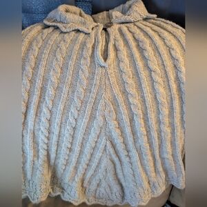 Cozy Alpaca Mix Poncho/Cape  Sweater